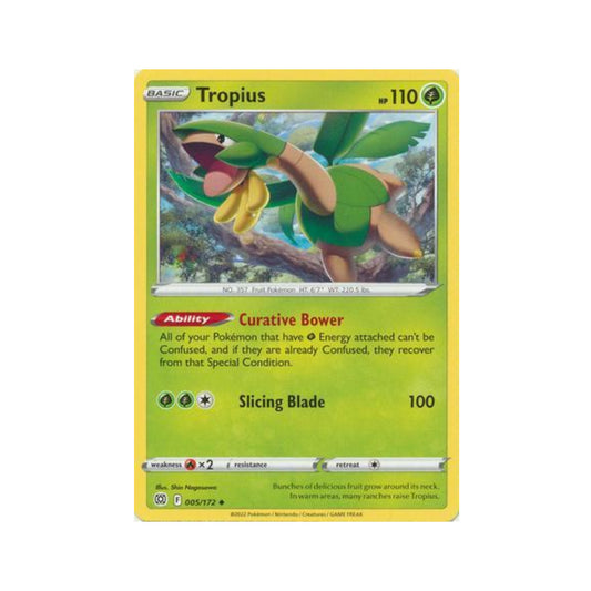 Tropius 5/172 in Portuguese Brilliant Stars Pokémon TCG