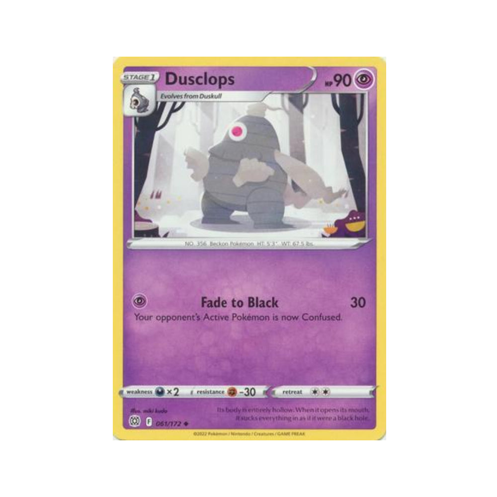 Dusclops 61/172 in Portuguese Brilliant Stars Pokémon TCG