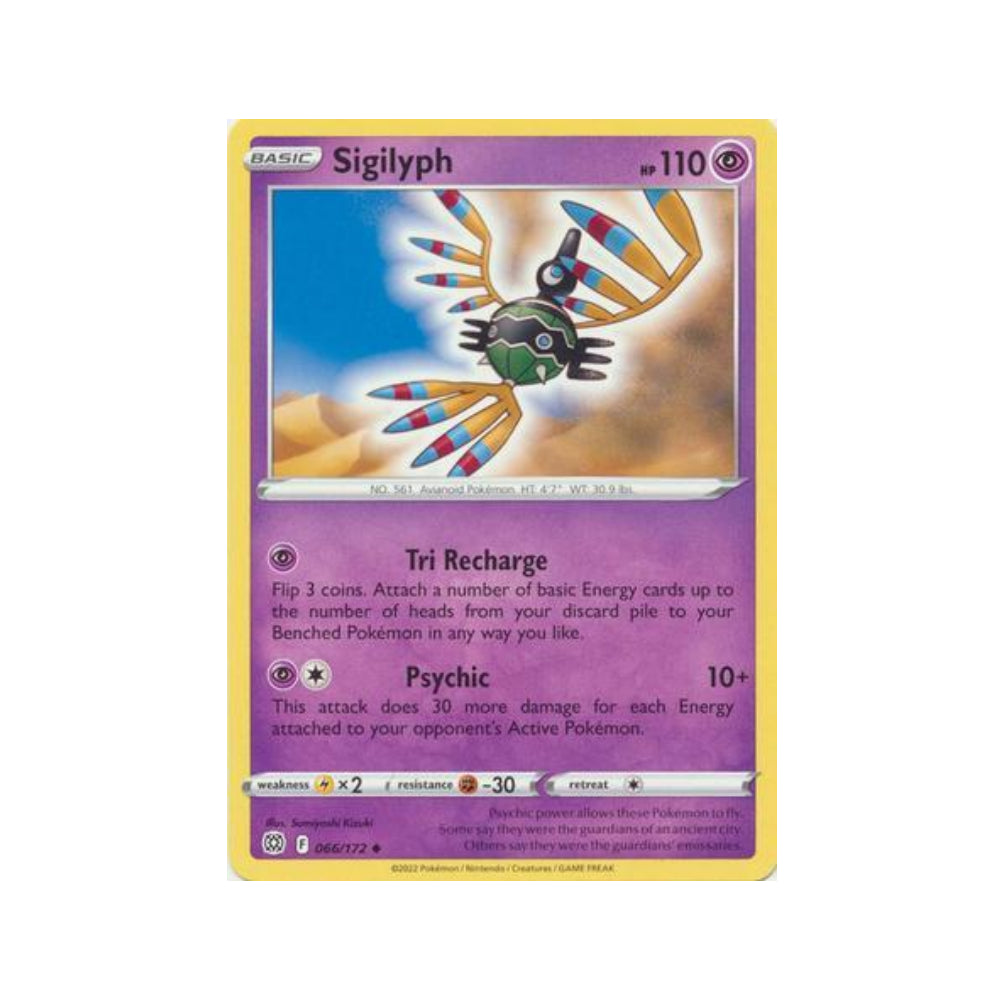 Sigilyph 66/172 in Portuguese Brilliant Stars Pokémon TCG