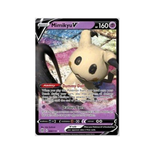 Mimikyu-V 68/172 in Portuguese Brilliant Stars Pokémon TCG