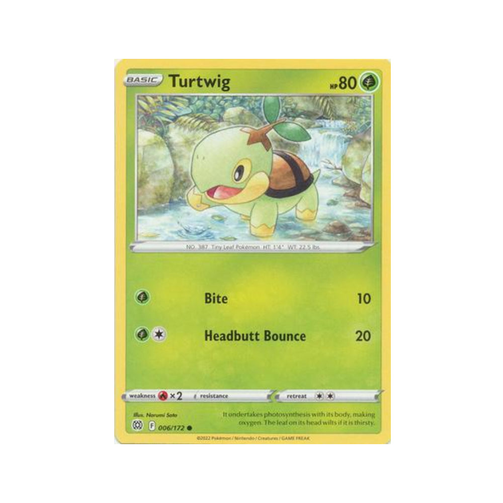 Turtwig 6/172 in Portuguese Brilliant Stars Pokémon TCG