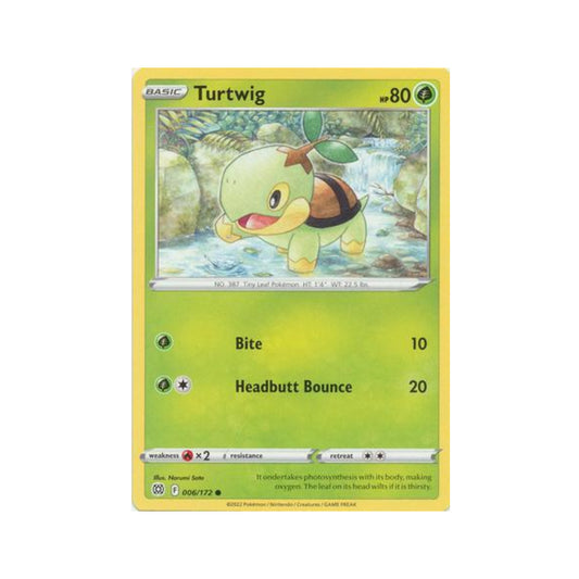 Turtwig 6/172 in Portuguese Brilliant Stars Pokémon TCG