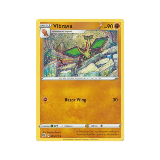 Vibrava 75/172 in Portuguese Brilliant Stars Pokémon TCG