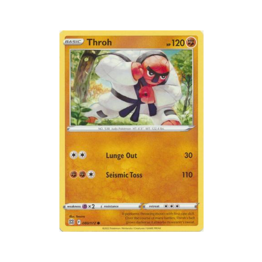 Throh 80/172 in Portuguese Brilliant Stars Pokémon TCG