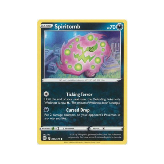 Spiritomb 89/172 in Portuguese Brilliant Stars Pokémon TCG