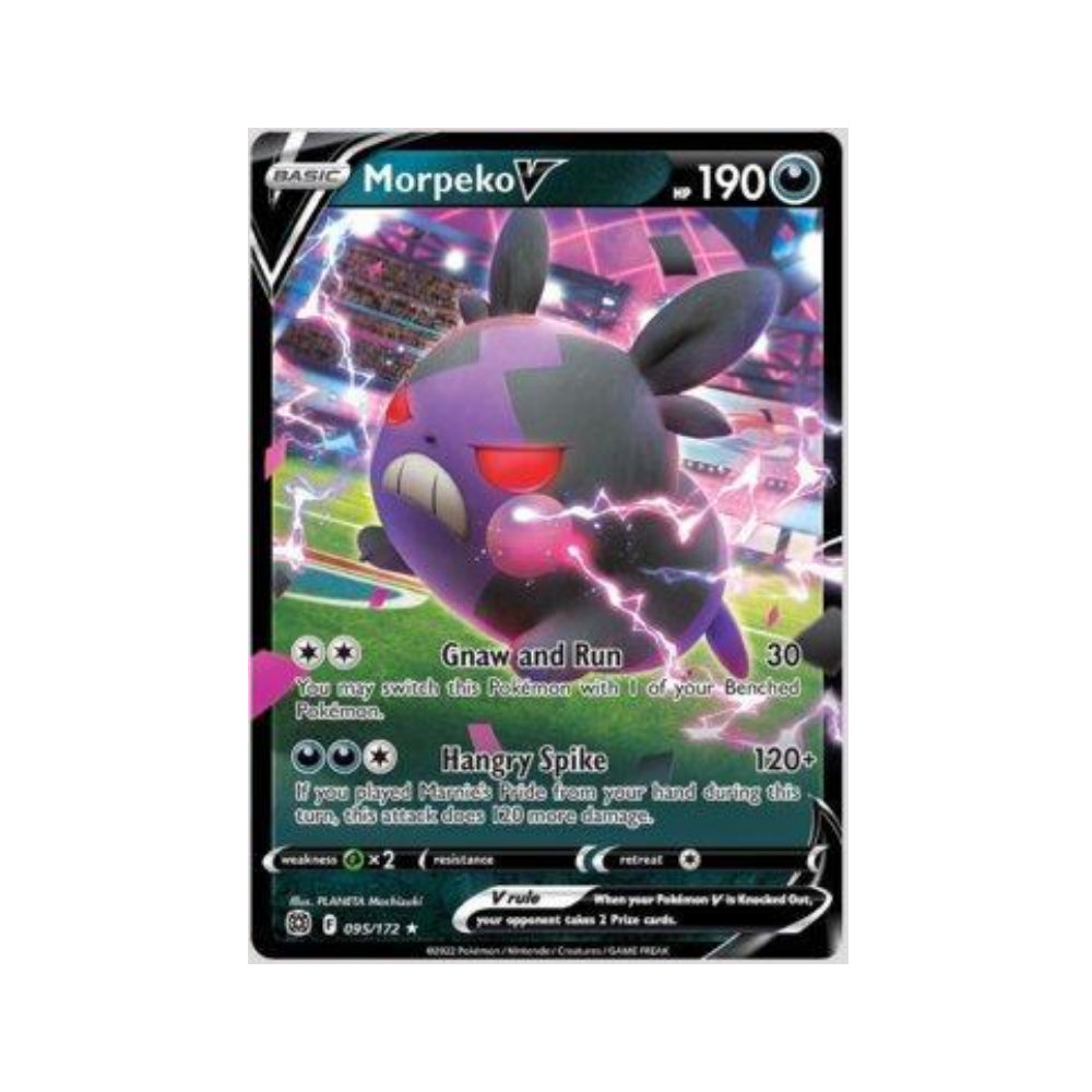 Morpeko-V 95/172 in Portuguese Brilliant Stars Pokémon TCG