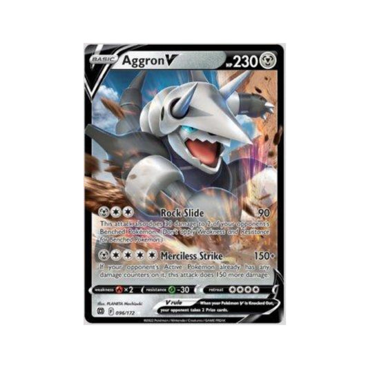 Aggron-V 96/172 in Portuguese Brilliant Stars Pokémon TCG