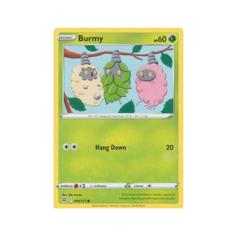 Burmy 9/172 in Portuguese Brilliant Stars Pokémon TCG