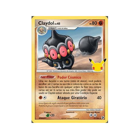 Claydol 16/25 in Portuguese Celebrations: Classic Collection Pokémon TCG