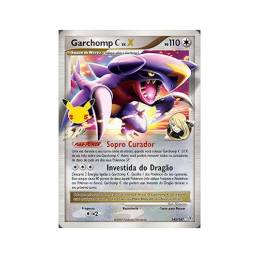 Garchomp C LV.X 18/25 in Portuguese Celebrations: Classic Collection Pokémon TCG