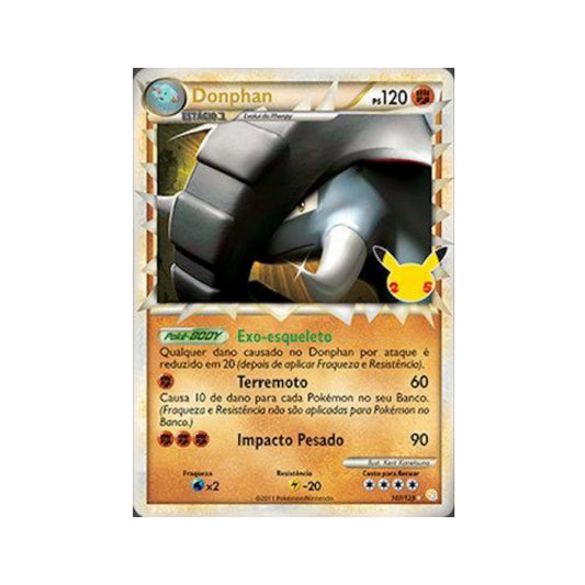 Donphan Prime 19/25 in Portuguese Celebrations: Classic Collection Pokémon TCG