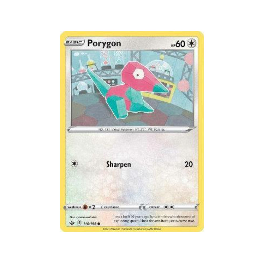 Porygon 116/198 in Portuguese Chilling Reign Pokémon TCG