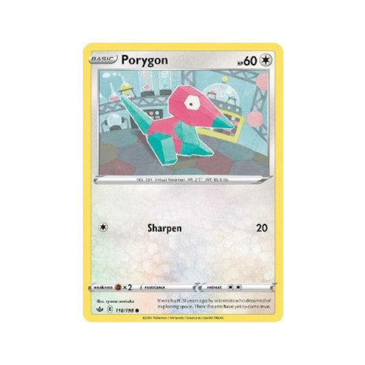 Porygon 116/198 in Portuguese Chilling Reign Pokémon TCG