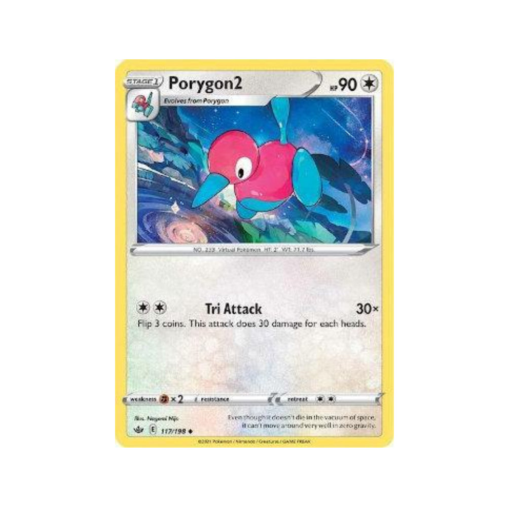 Porygon2 117/198 in Portuguese Chilling Reign Pokémon TCG