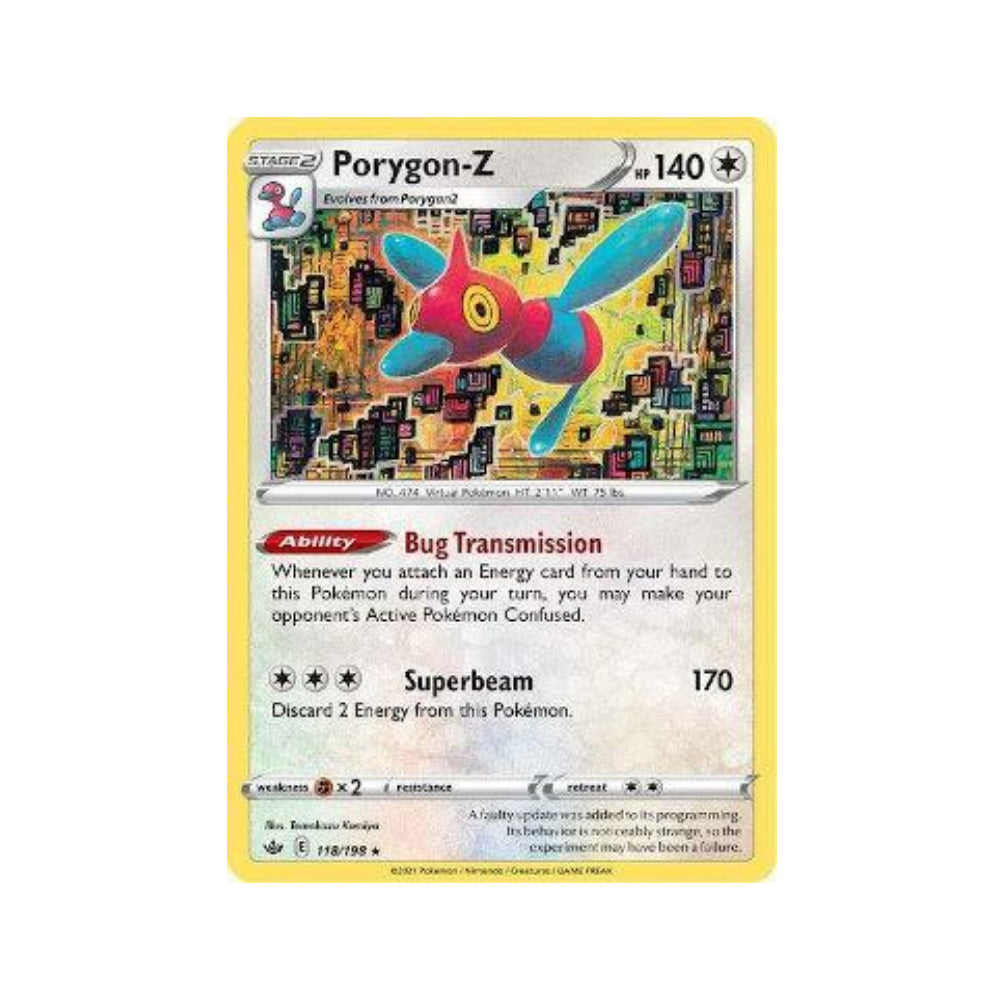 Porygon-Z 118/198 in Portuguese Chilling Reign Pokémon TCG