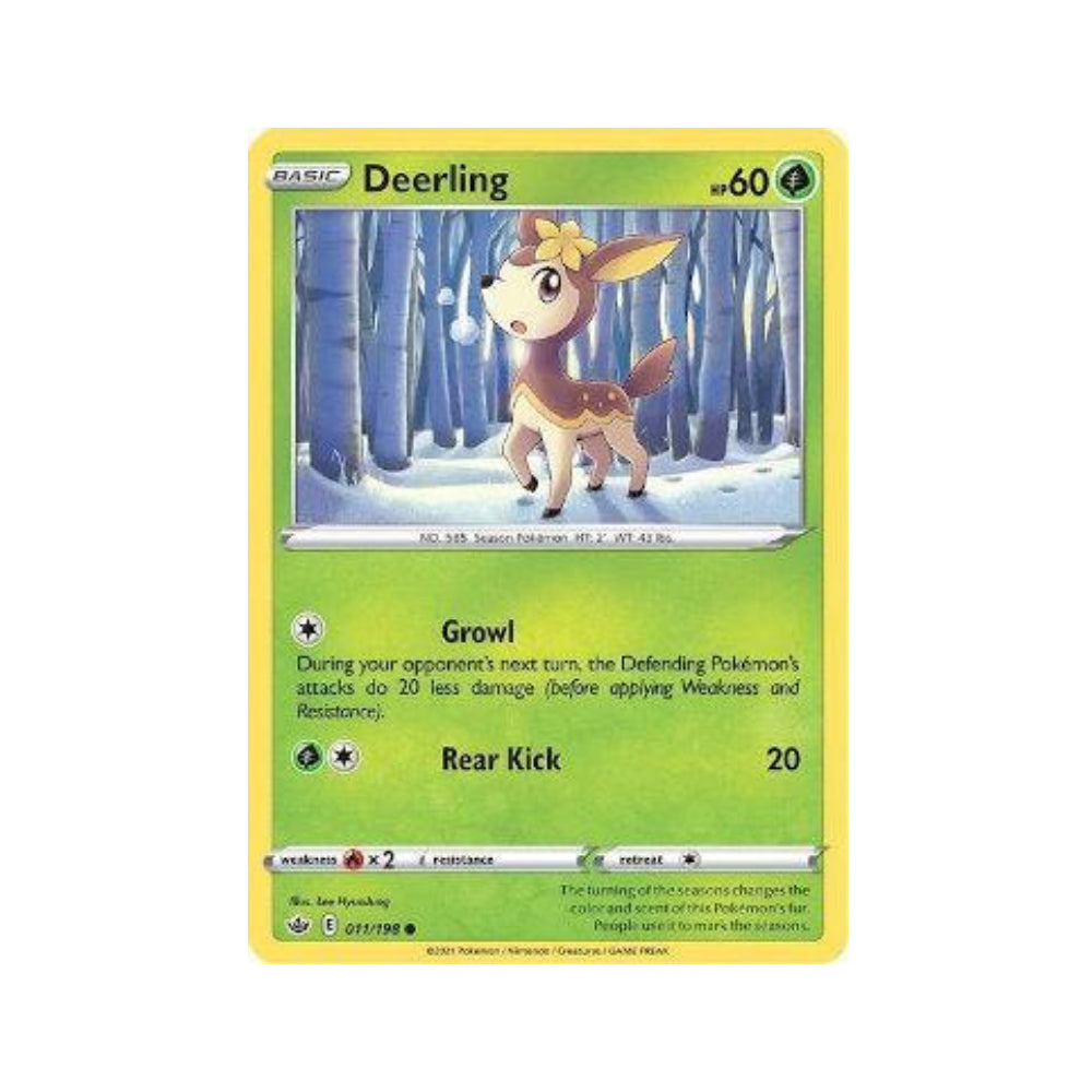 Deerling 11/198 in Portuguese Chilling Reign Pokémon TCG