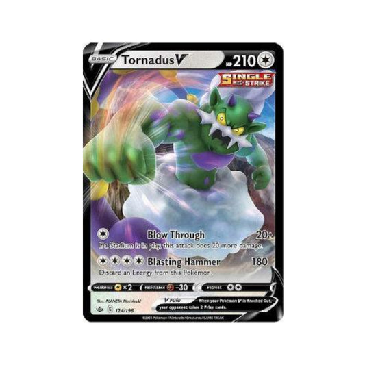 Tornadus-V 124/198 in Portuguese Chilling Reign Pokémon TCG