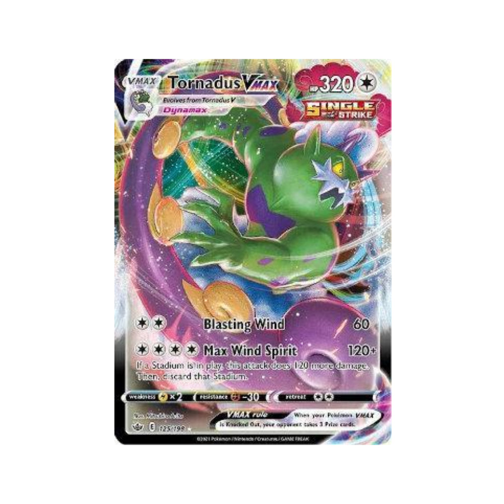 Tornadus-VMAX 125/198 in Portuguese Chilling Reign Pokémon TCG