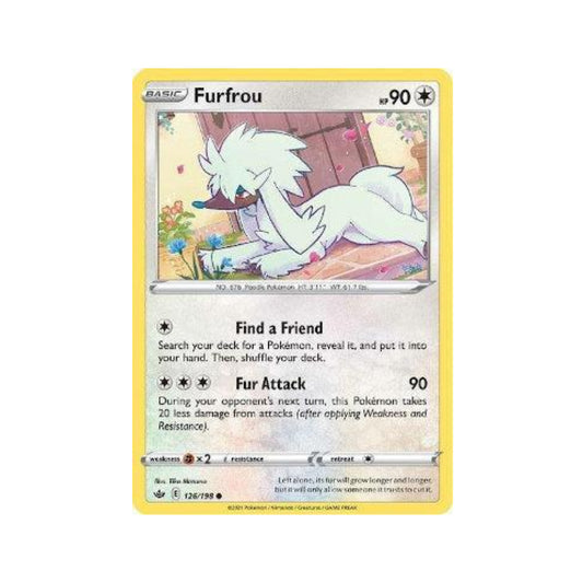 Furfrou 126/198 in Portuguese Chilling Reign Pokémon TCG