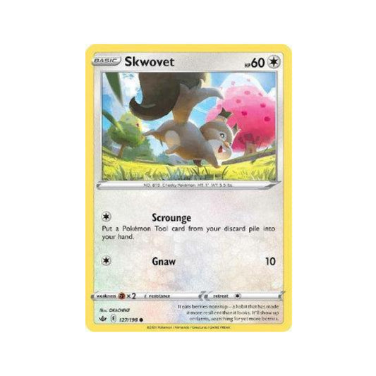 Skwovet 127/198 in Portuguese Chilling Reign Pokémon TCG