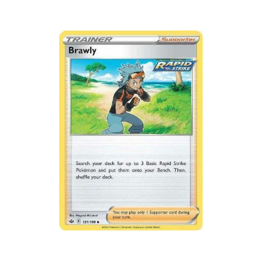 Brawly 131/198 in Portuguese Chilling Reign Pokémon TCG