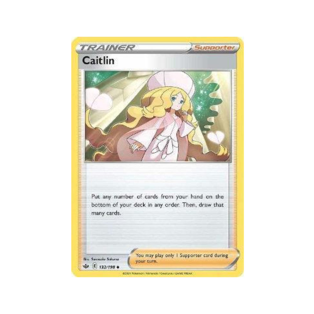 Caitlin 132/198 in Portuguese Chilling Reign Pokémon TCG