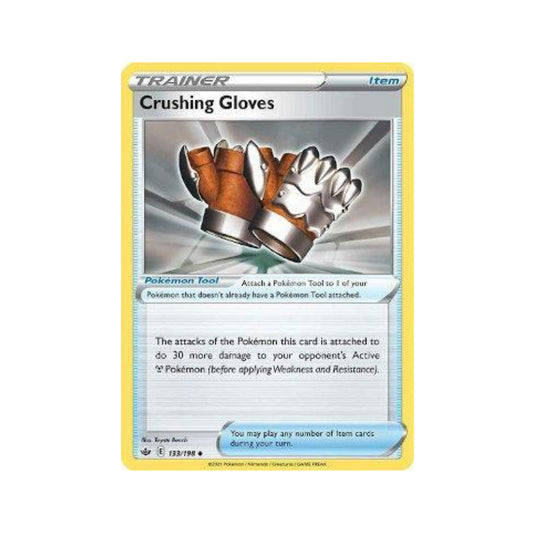 Crushing Gloves 133/198 in Portuguese Chilling Reign Pokémon TCG