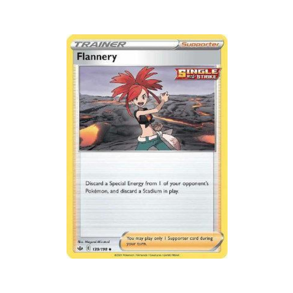 Flannery 139/198 in Portuguese Chilling Reign Pokémon TCG