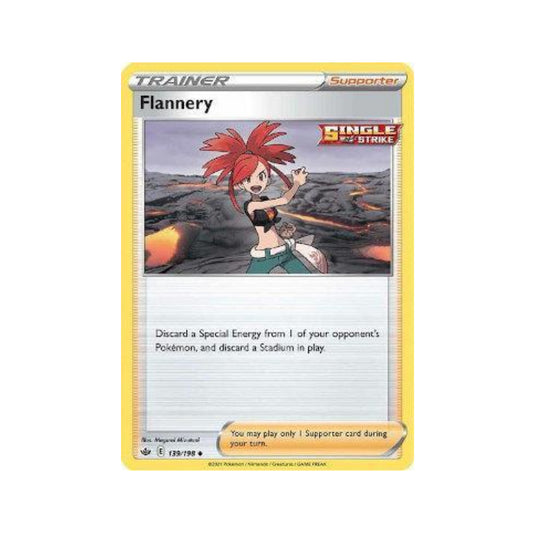 Flannery 139/198 in Portuguese Chilling Reign Pokémon TCG