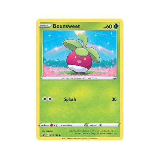 Bounsweet 13/198 in Portuguese Chilling Reign Pokémon TCG