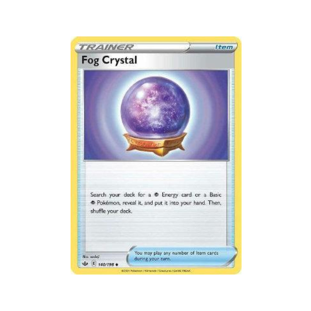 Fog Crystal 140/198 in Portuguese Chilling Reign Pokémon TCG