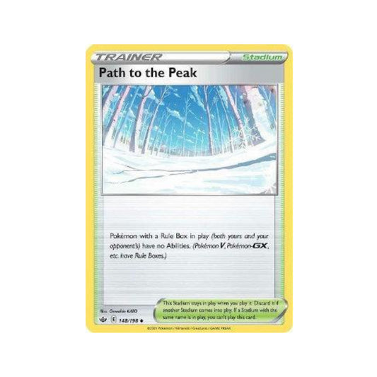 Path to the Peak 148/198 in Portuguese Chilling Reign Pokémon TCG