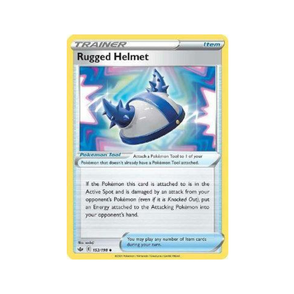 Rugged Helmet 152/198 in Portuguese Chilling Reign Pokémon TCG