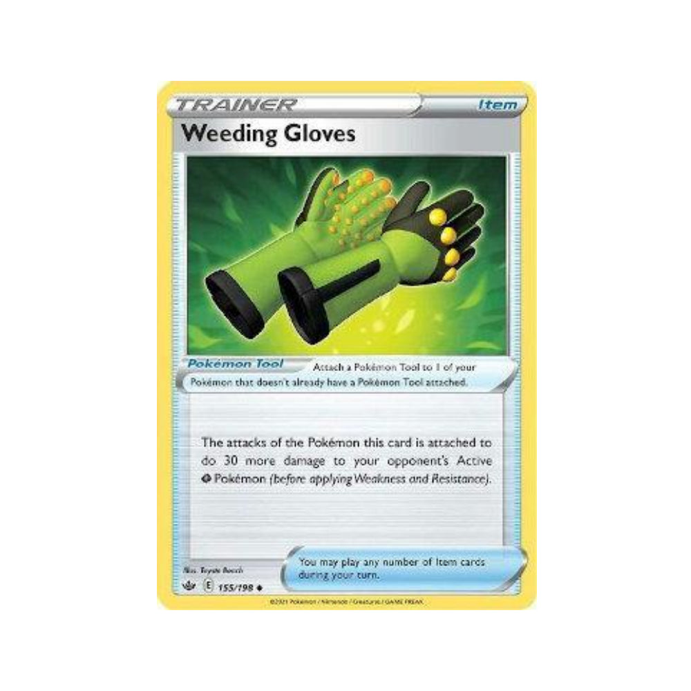 Weeding Gloves 155/198 in Portuguese Chilling Reign Pokémon TCG