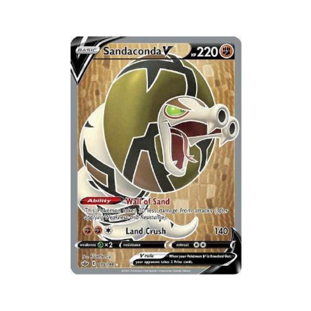 Sandaconda-V 175/198 in Portuguese Chilling Reign Pokémon TCG