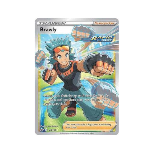 Brawly 188/198 in Portuguese Chilling Reign Pokémon TCG