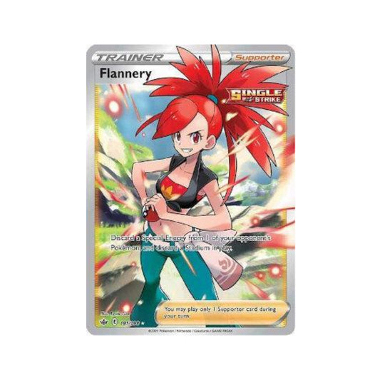 Flannery 191/198 in Portuguese Chilling Reign Pokémon TCG