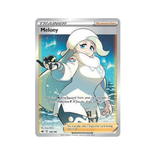 Melony 195/198 in Portuguese Chilling Reign Pokémon TCG