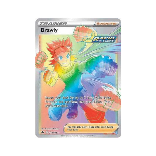 Brawly 212/198 in Portuguese Chilling Reign Pokémon TCG