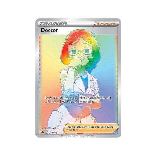 Doctor 214/198 in Portuguese Chilling Reign Pokémon TCG