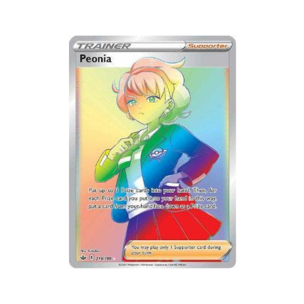 Peonia 219/198 in Portuguese Chilling Reign Pokémon TCG