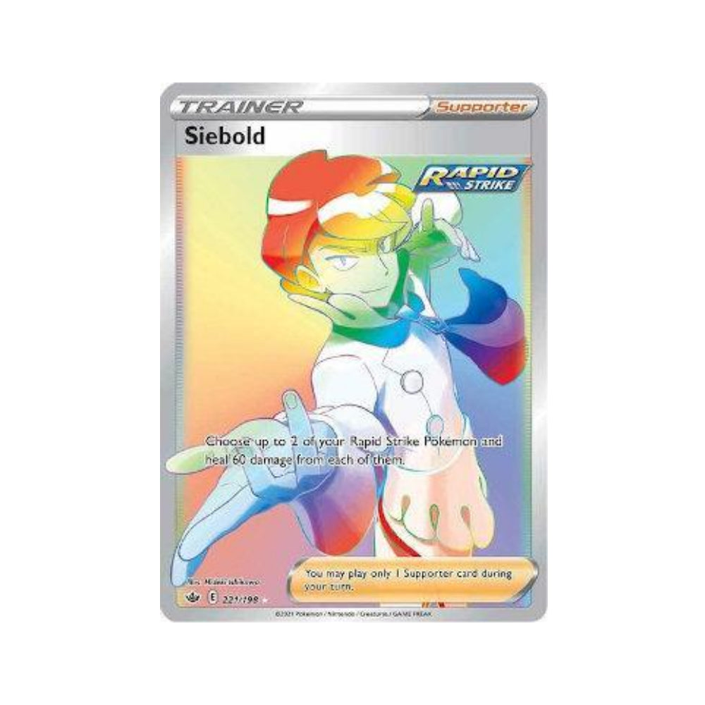 Siebold 221/198 in Portuguese Chilling Reign Pokémon TCG