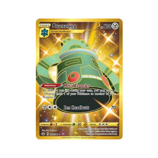 Bronzong 223/198 in Portuguese Chilling Reign Pokémon TCG