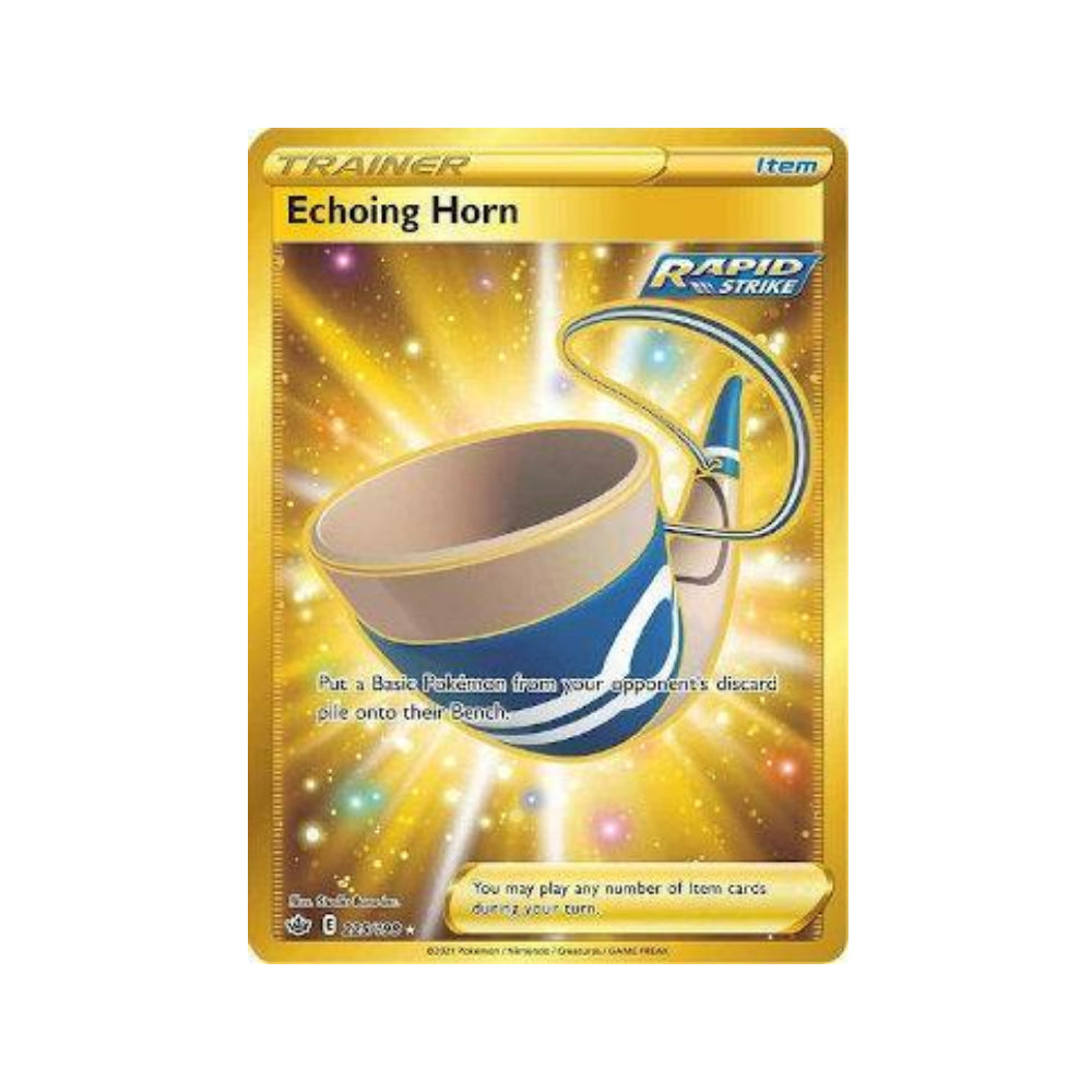 Echoing Horn 225/198 in Portuguese Chilling Reign Pokémon TCG