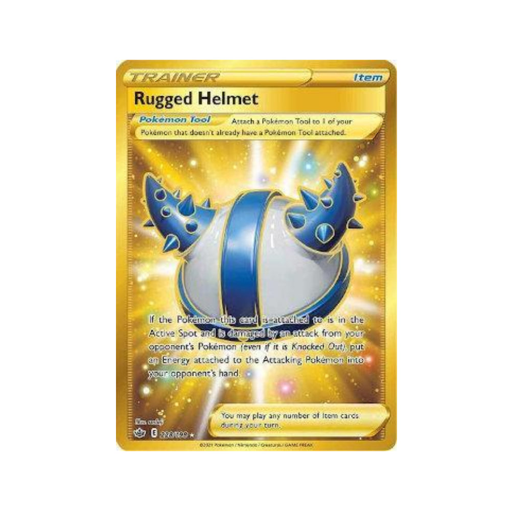 Rugged Helmet 228/198 in Portuguese Chilling Reign Pokémon TCG