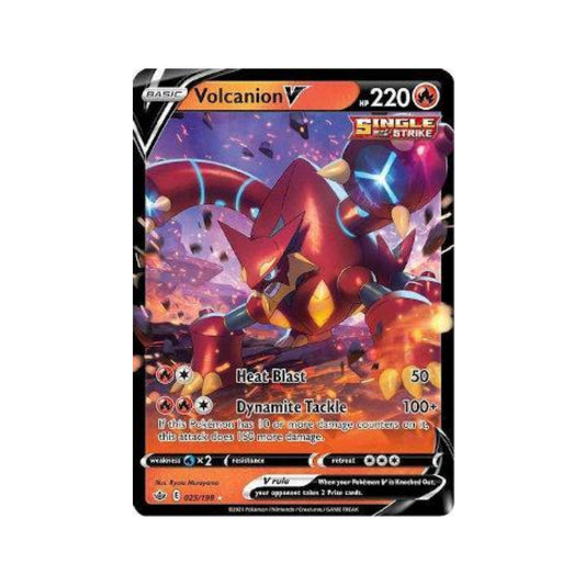 Volcanion-V 25/198 in Portuguese Chilling Reign Pokémon TCG