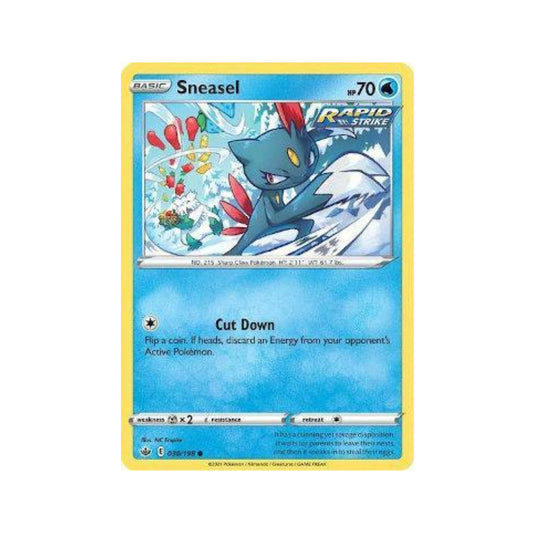 Sneasel 30/198 in Portuguese Chilling Reign Pokémon TCG