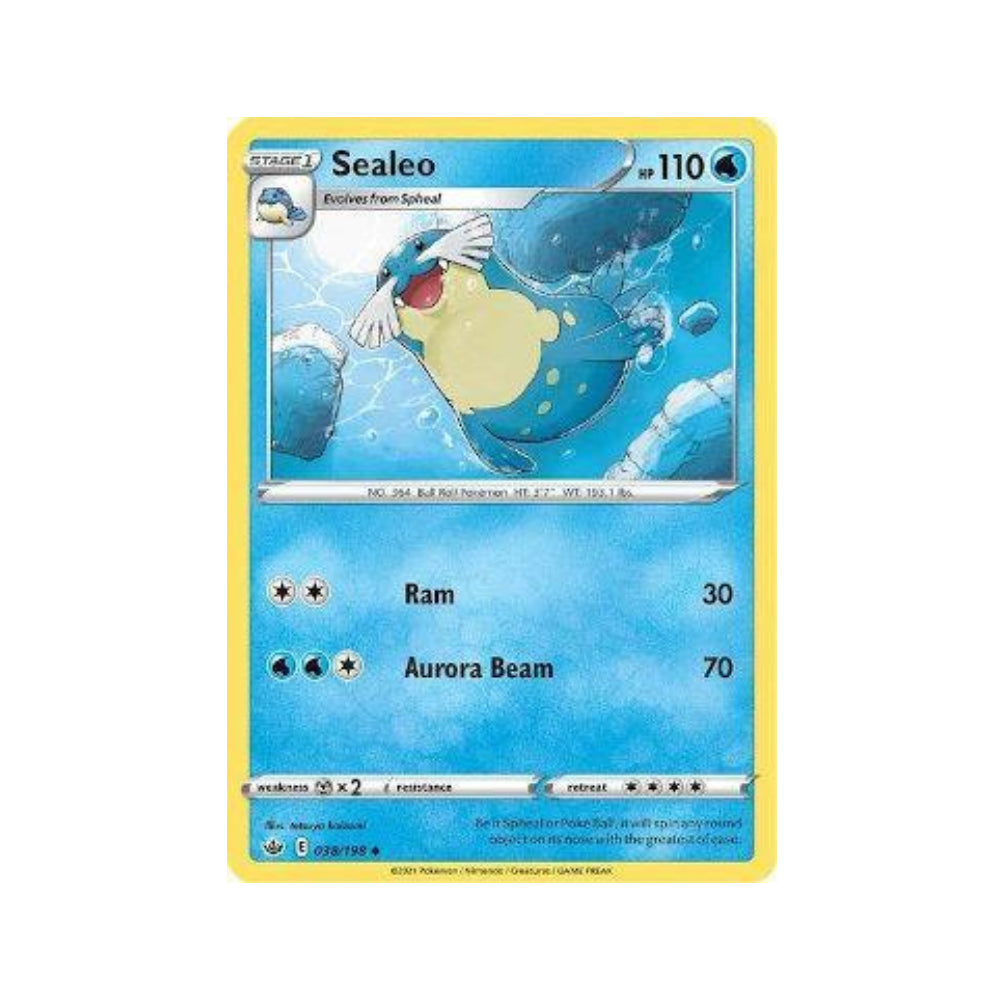 Sealeo 38/198 in Portuguese Chilling Reign Pokémon TCG