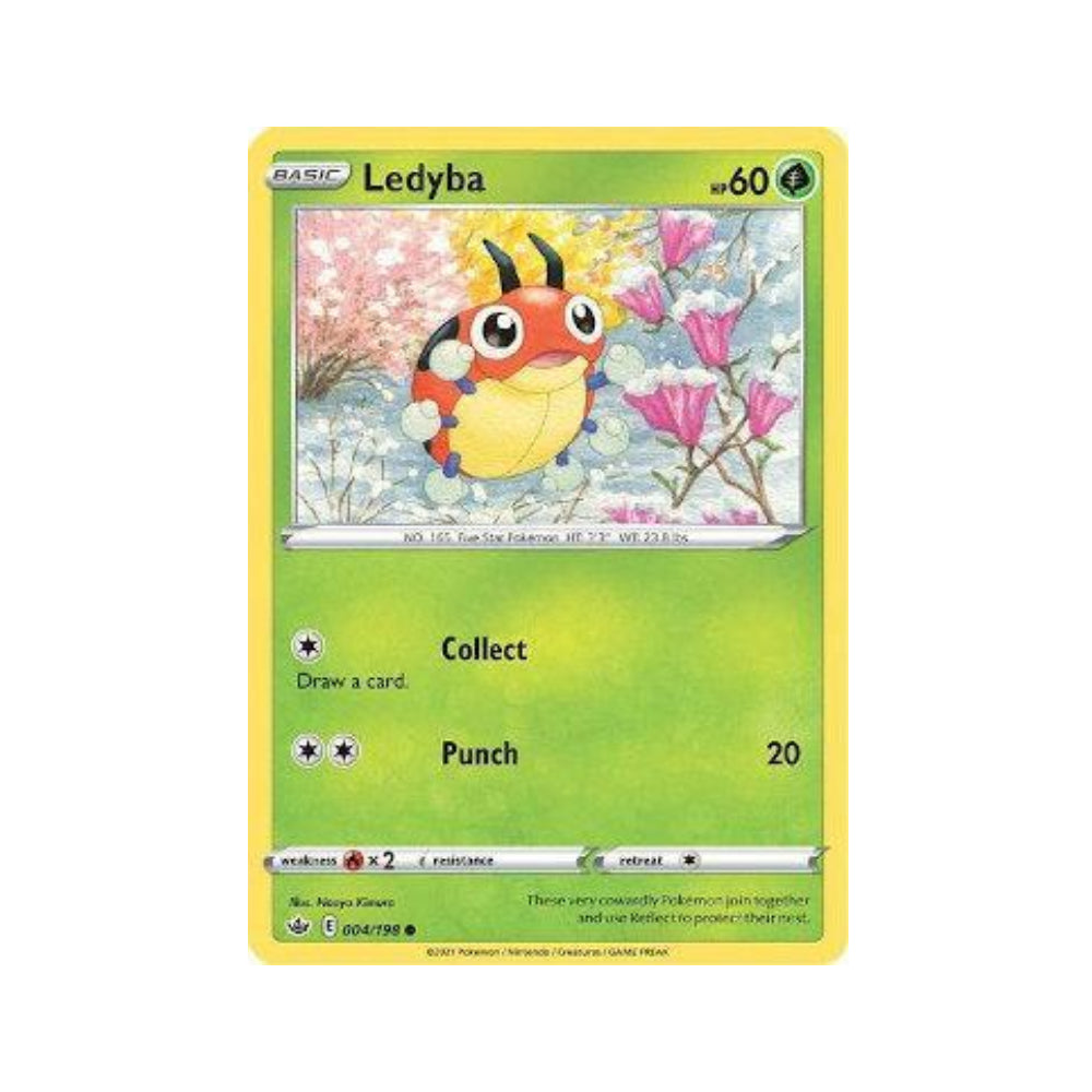 Ledyba 4/198 in Portuguese Chilling Reign Pokémon TCG