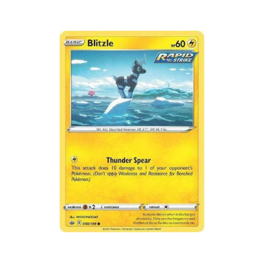 Blitzle 50/198 in Portuguese Chilling Reign Pokémon TCG